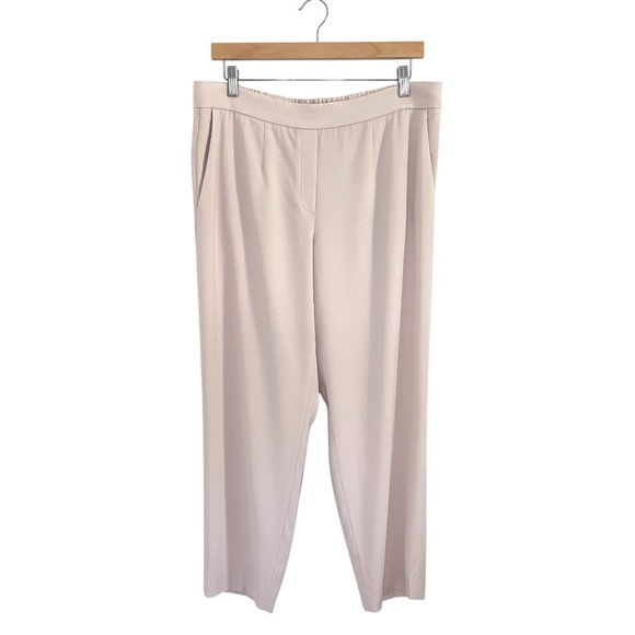 Aritzia Babaton Conan Pant Slim Leg Pull On Ankle Trouser Denude Blush Beige 14 - Picture 1 of 14